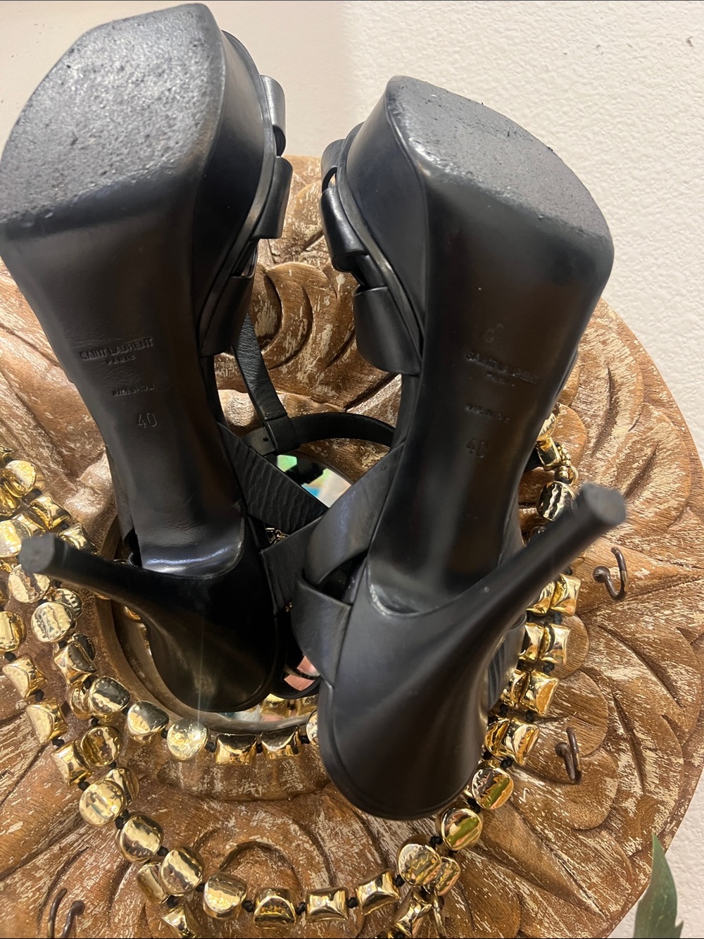 SAINT LAURENT
Tribute woven leather platform sandals size 40 (W) US 10 - Picture 17 of 17